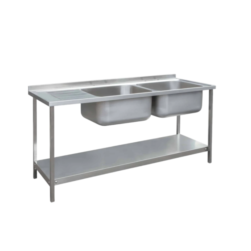 Commercial Kitchen Double Sink - حوض مطبخ تجاري للمطاعم، حوض مزدوج