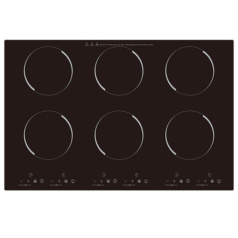 Commercial Kitchen Stove - موقد كهربائي سيراميك تجاري بستة شعلات،