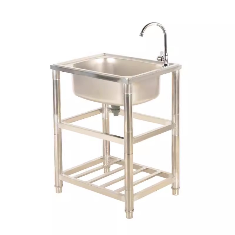 Commercial Kitchen Double Sink - حوض غسيل مزدوج من الفولاذ المقاوم
