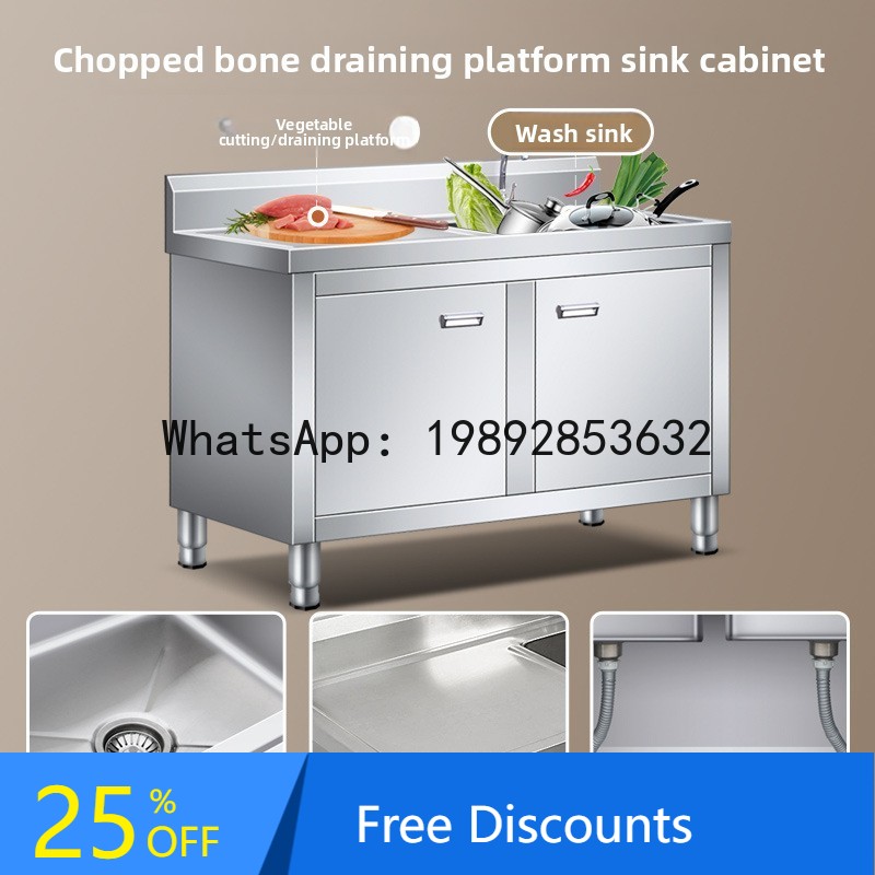 Commercial Kitchen Double Sink - تشيكوسلوفاكيا الحديثة الحد الأدنى 304 حوض