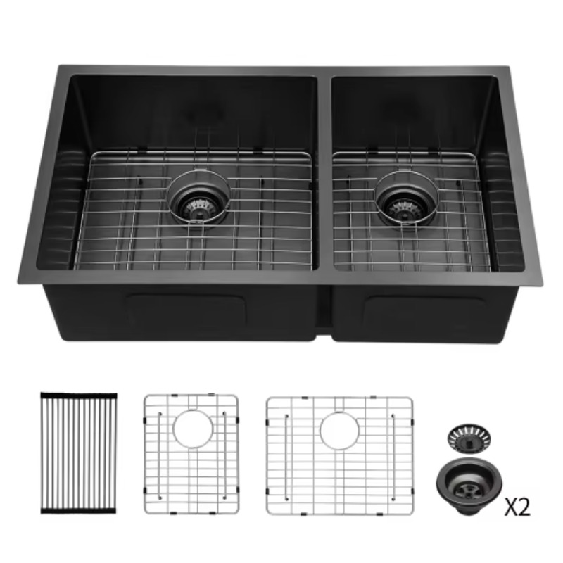 Commercial Kitchen Double Sink - حوض مطبخ كبير حديث مزدوج الحوض
