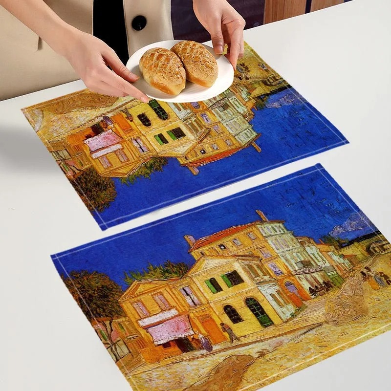 مفرش طاولة طعام بأسلوب فن فان  - مراجعة Commercial Kitchen Table وسعره