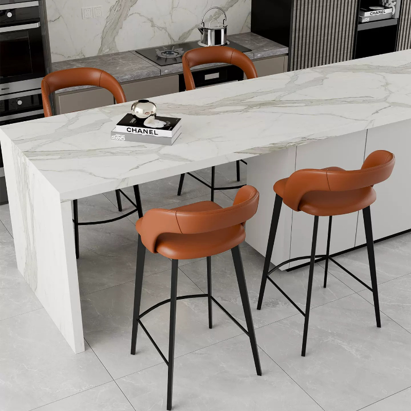 كراسي بار فاخرة من جلد النابا، - مراجعة Commercial Kitchen Lighting Design وسعره