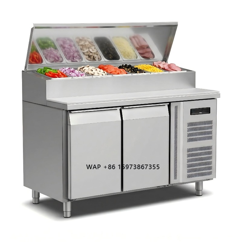 ثلاجة تحضير السندويتشات والبيت - مراجعة Commercial Kitchen Table وسعره
