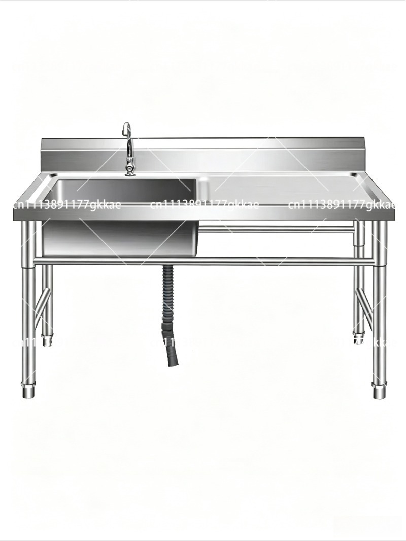 حوض مطبخ من الفولاذ المقاوم لل - مراجعة Commercial Kitchen Double Sink وسعره