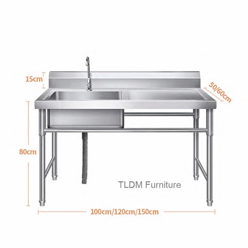 أحواض المطبخ الخارجية التجارية - مراجعة Commercial Kitchen Double Sink وسعره