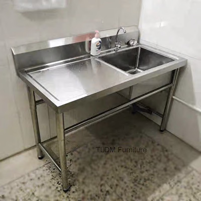 أحواض المطبخ الخارجية التجارية - مراجعة Commercial Kitchen Double Sink وسعره