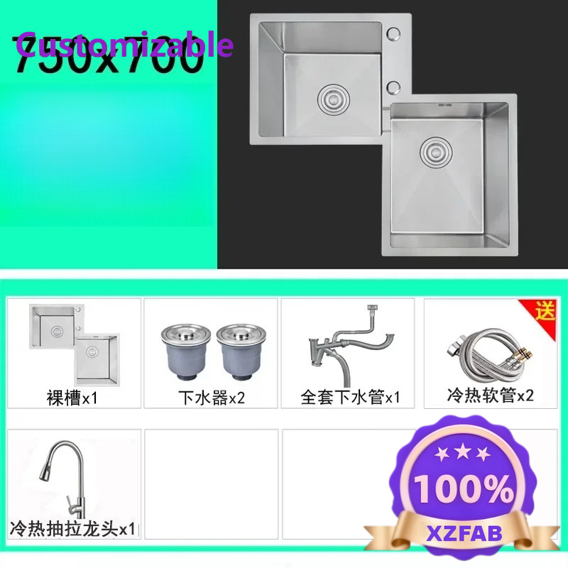 حوض مطبخ من الفولاذ المقاوم لل - مراجعة Commercial Kitchen Double Sink وسعره