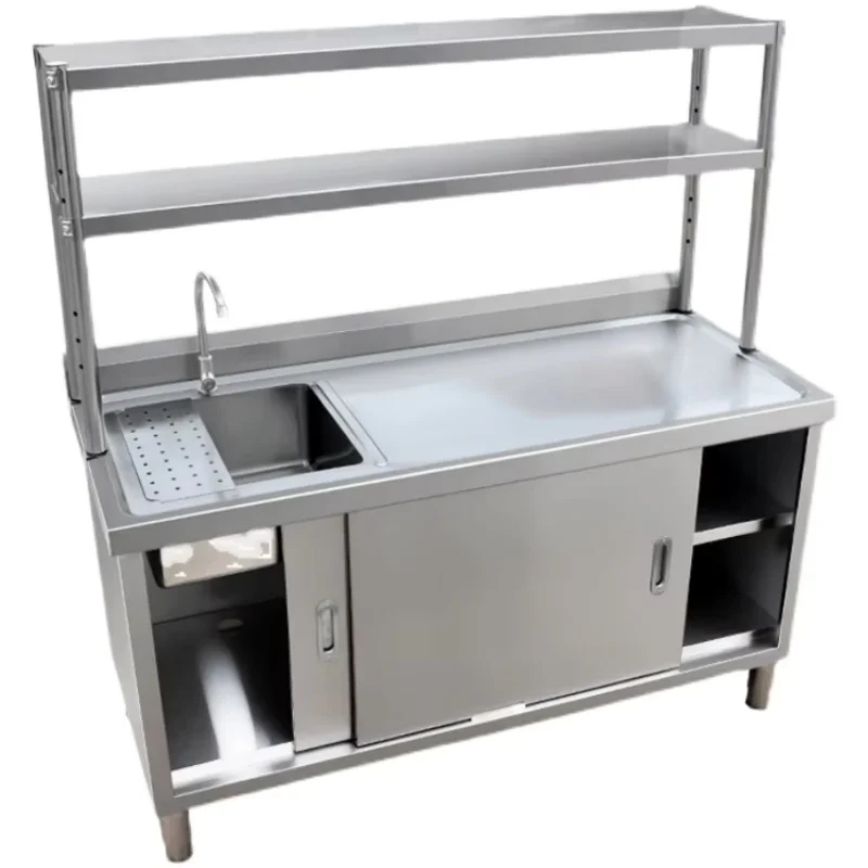 حوض غسيل مزدوج من الفولاذ المق - مراجعة Commercial Kitchen Double Sink وسعره