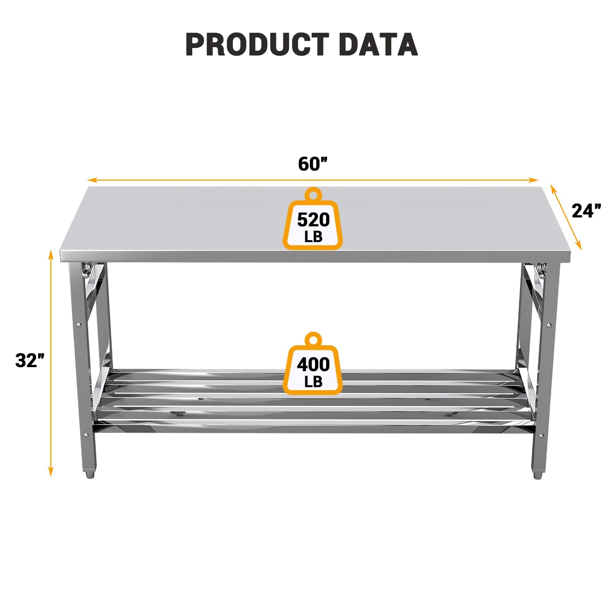 طاولة تحضير قابلة للطي من الفو - مراجعة Commercial Kitchen Table وسعره