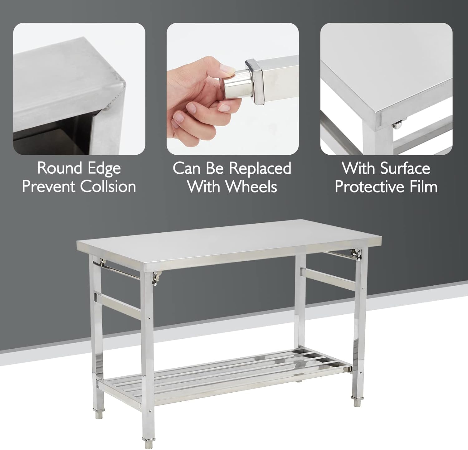 طاولة تحضير قابلة للطي من الفو - مراجعة Commercial Kitchen Table وسعره
