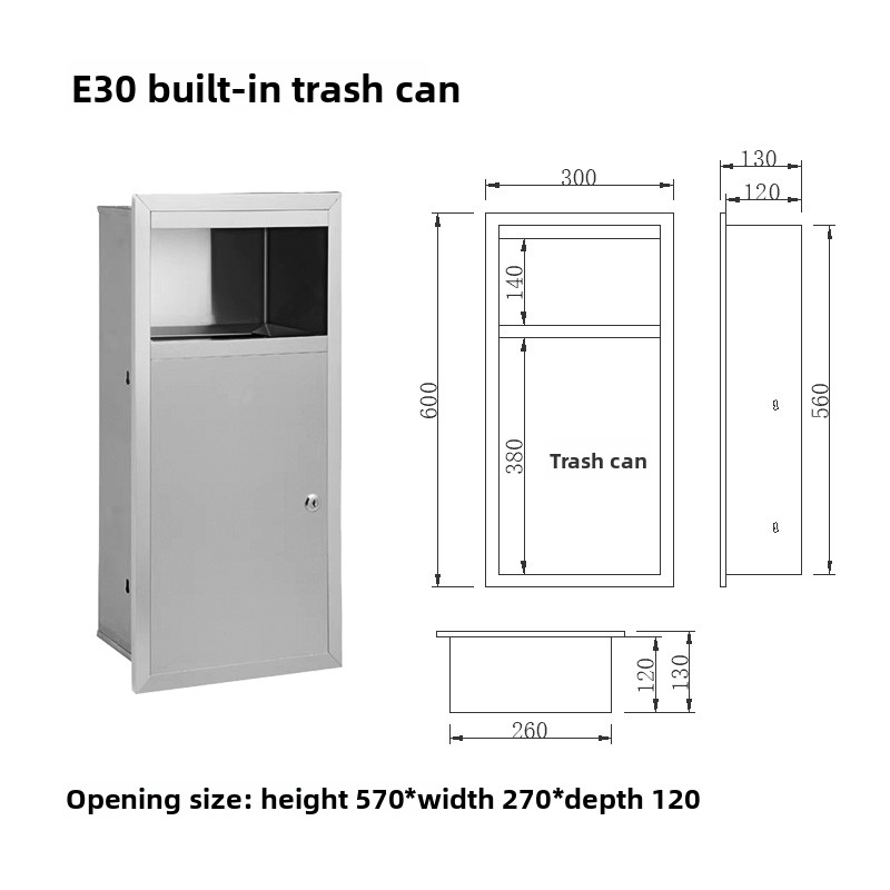 304 الفولاذ المقاوم للصدأ الجا - مراجعة Commercial Kitchen Garbage Can وسعره