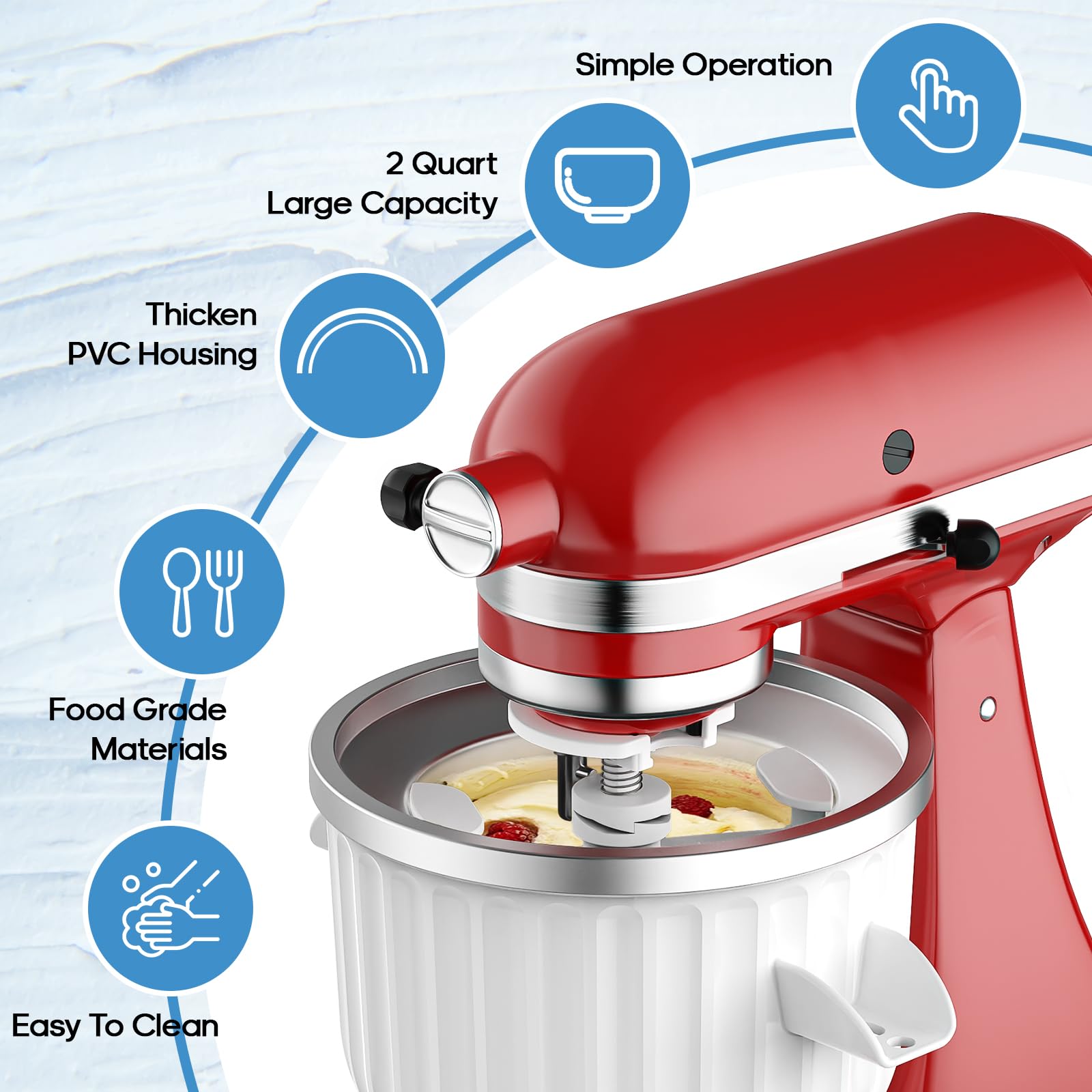 ملحق صانع الآيس كريم بسعة 2 كو - مراجعة Commercial Kitchen Accessories وسعره