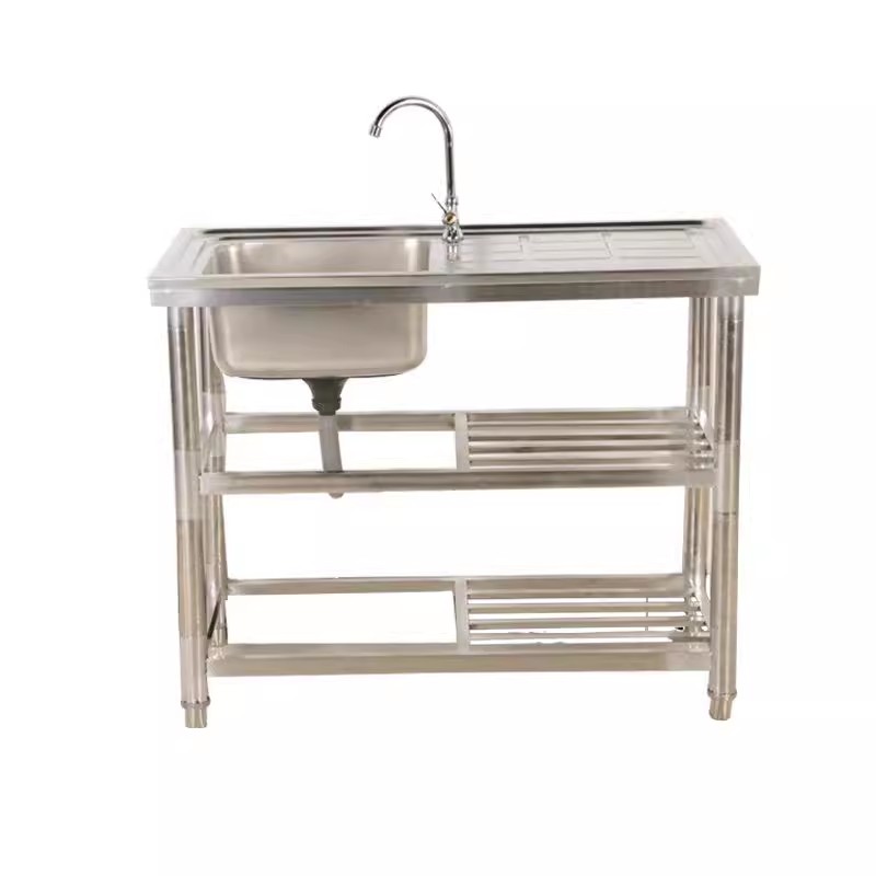 حوض غسيل مزدوج من الفولاذ المق - مراجعة Commercial Kitchen Double Sink وسعره