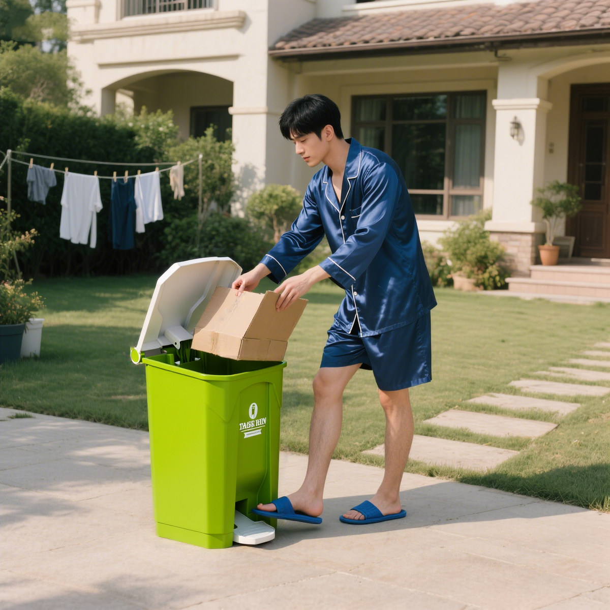 سلة مهملات خارجية كبيرة، حاوية - مراجعة Commercial Kitchen Garbage Can وسعره