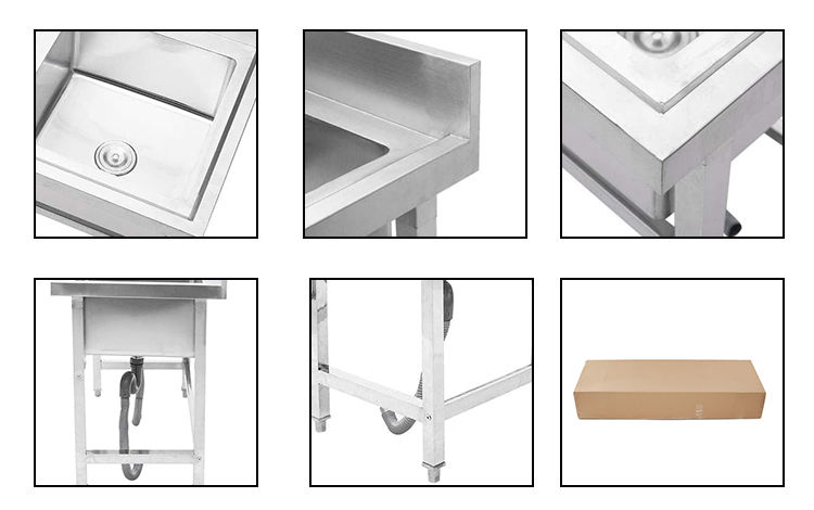 أحواض مطبخ تجارية من الفولاذ ا - مراجعة Commercial Kitchen Double Sink وسعره