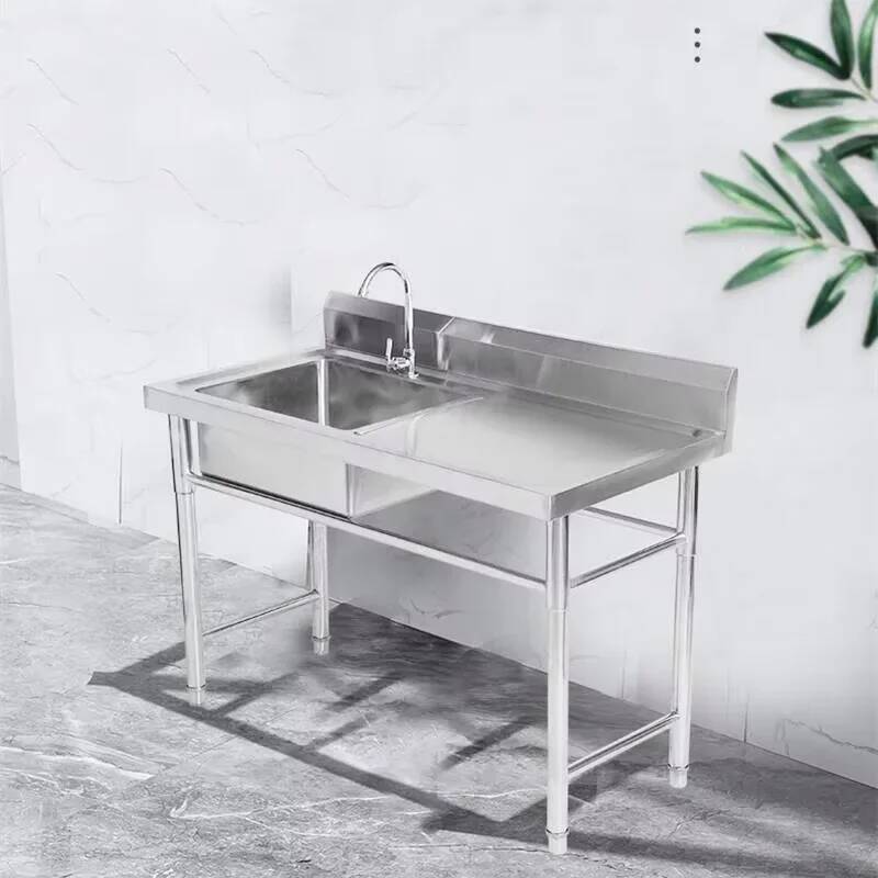 حوض غسيل أطباق تجاري مدمج من ا - مراجعة Commercial Kitchen Double Sink وسعره
